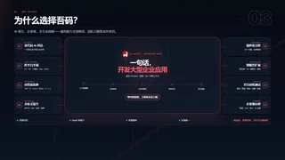 为什么选择吾码？暗色预览图